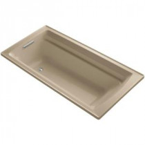 Archer 6 ft. Reversible Drain Soaking Tub in Mexican Sand with Bask Heated Surface