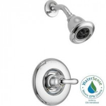 Linden 1-Handle 1-Spray Shower Only Faucet Trim Kit in Chrome with H2Okinetic (Valve Not Included)