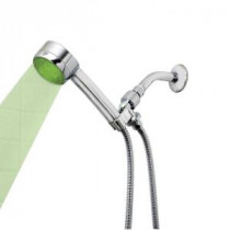 LumaTemp 1-Spray Hand Shower and Shower Head Combo Kit in Chrome