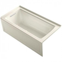 Archer 5 ft. Walk-In Whirlpool and Air Bath Tub in Biscuit