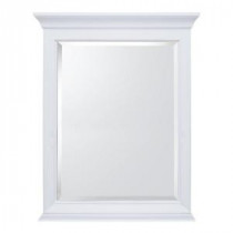 Moorpark 24 in. W x 30.5 in. H Single Wall Hung Mirror in White
