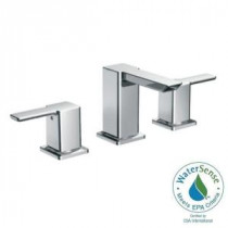 90-Degree 8 in. Widespread 2-Handle Mid-Arc Bathroom Faucet Trim Kit in Chrome (Valve Sold Separately)