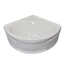 Sea Wave 4 ft. Whirlpool Tub with Center Drain in White