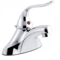 Coralais 4 in. Centerset Single Handle Bathroom Faucet in Polished Chrome