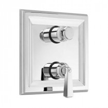 Town Square 2-Handle Thermostat Valve Trim Kit with Separate Volume Control in Polished Chrome (Valve Sold Separately)