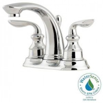 Avalon 4 in. Centerset 2-Handle High-Arc Bathroom Faucet in Polished Chrome
