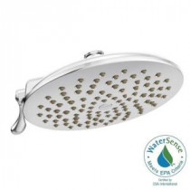 Velocity 2-Spray 8 in. Eco-Performance Rainshower Showerhead Featuring Immersion in Chrome