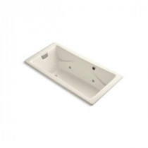Tea-for-Two 6 ft. Air Bath Tub in Almond