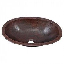 Wallace Dual Mount Handmade Pure Solid Copper Bathroom Sink in Aged Copper
