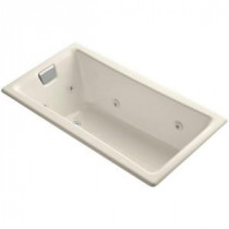 Tea-for-Two 5 ft. Whirlpool Bath Tub in Almond