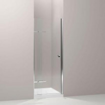 Underline 31.25 in. x 69.5 in. Pivot Shower Door in Bright Polished Silver
