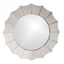 32 in. x 32 in. Antique Scalloped Framed Mirror