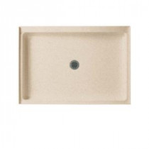 34 in. x 42 in. Solid Surface Single Threshold Shower Floor in Bermuda Sand