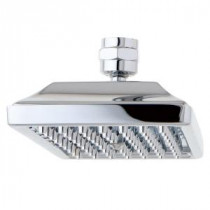 Square 1-Spray 6 in. x 4 in. Relaxing Spray Showerhead in Polished Chrome