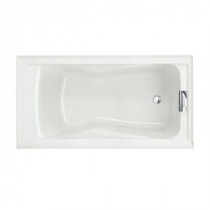 Evolution 5 ft. Acrylic Reversible Drain Bathtub in White
