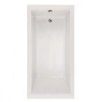 Studio Lacey 5.5 ft. Air Bath Tub with Reversible Drain in White