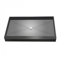 34 in. x 48 in. Single Threshold Shower Base with Center Drain