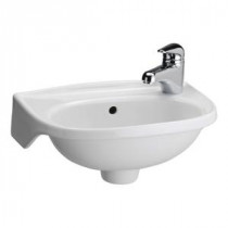 Tina Wall-Mounted Bathroom Sink in White