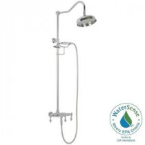 ETS10 Wall-Mount Exposed Hand Shower and Shower Head Combo Kit in Chrome