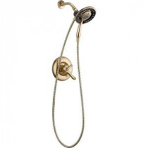Linden In2ition 1-Handle Shower Only Faucet Trim Kit in Champagne Bronze (Valve Not Included)