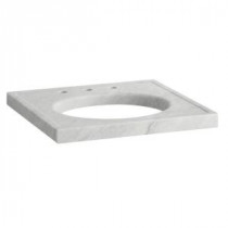 Kathryn 24 in. Marble Console Sink in White