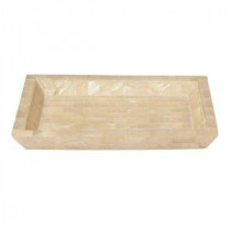 8 in. Amenity Tray in Mother of Pearl Tiles