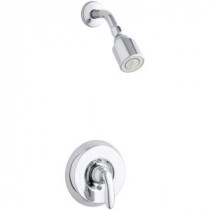 Coralais 1-Handle Shower Faucet Trim Only in Polished Chrome (Valve Not Included)