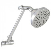 1-Spray 4 in. Showerhead with Adjustable Arm in Chrome