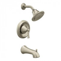 Wynford 1-Handle Posi-Temp Tub and Shower Faucet Trim Kit in Brushed Nickel (Valve Sold Separately)