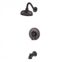 Marielle Single-Handle Tub and Shower Faucet Trim Kit in Tuscan Bronze (Valve Not Included)