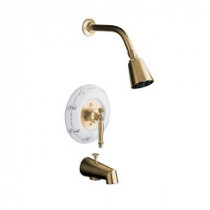 1-Handle Rite-Temp Pressure-Balance Tub and Shower Faucet Trim Kit in Vibrant Brushed Bronze (Valve Not Included)