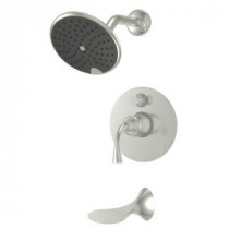 Adelais Single-Handle 1-Spray Tub and Shower Faucet in Brushed Nickel