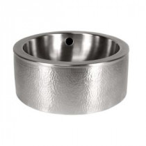 Vessel Sink with Apron in Satin Nickel