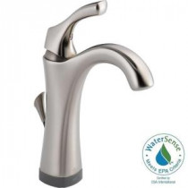 Addison Single Hole Single-Handle Bathroom Faucet in Stainless with Touch2O.xt Technology