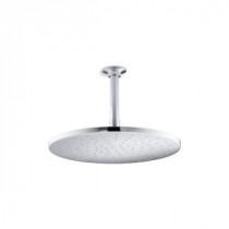 1-Spray 12 in. Contemporary Round Rain Showerhead in Polished Chrome