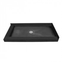 42 in. x 60 in. Double Threshold Shower Base with Center Drain