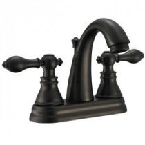 Classic 4 in. Centerset 2-Handle High-Arc Bathroom Faucet in Oil Rubbed Bronze