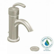 Icon Single Hole Single-Handle Low-Arc Lavatory Faucet in Brushed Nickel