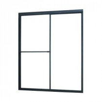 Tides 40 in. to 44 in. x 70 in. Framed Sliding Bypass Shower Door in Oil Rubbed Bronze and Clear Glass