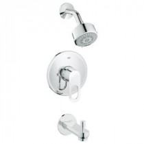 BauLoop Tub Shower Combo in StarLight Chrome (Valve Sold Separately)