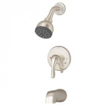 Origins 1-Handle Tub and Shower Faucet Trim Kit in Satin Nickel (Valve Not Included)