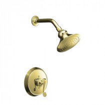 Revival Pressure-Balancing Shower Faucet Trim in Vibrant Polished Brass (Valve not included)