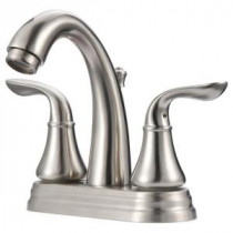 Arc Collection 4 in. Centerset 2-Handle Bathroom Faucet in Brushed Nickel