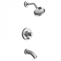 Oblo Rite-Temp Bath and Shower Trim in Polished Chrome without Valve (Valve Not Included)