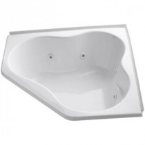 4.5 ft. Whirlpool Tub in White with Heater