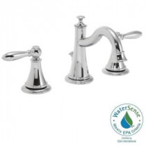 Alexandria 8 in. Widespread 2-Handle Bathroom Faucet with Pop-Up Drain in Polished Chrome
