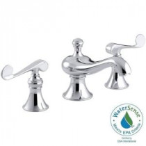 Revival 8 in. Widespread 2-Handle Low-Arc Bathroom Faucet in Polished Chrome