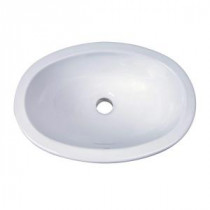 Lily Drop-in Bathroom Sink in White