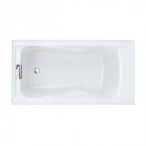 Evolution 5 ft. Left Drain Deep Soaking Tub with Integral Apron in Arctic
