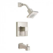 Reef 1-Handle Pressure Balance Tub and Shower Faucet Trim Kit in Brushed Nickel (Valve Not Included)